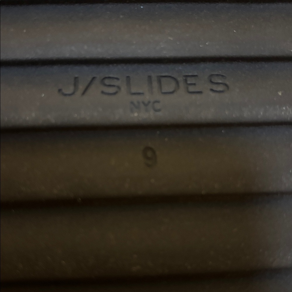 J/SLIDES NYC leather Black Mules with Ring Detail size 9 - Picture 9 of 12